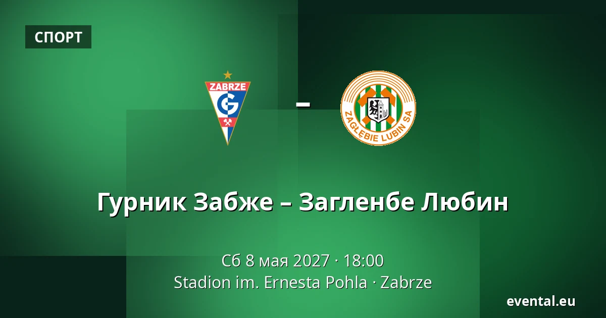 Гурник Забже – Загленбе Любин — Stadion im. Ernesta Pohla, Zabrze
