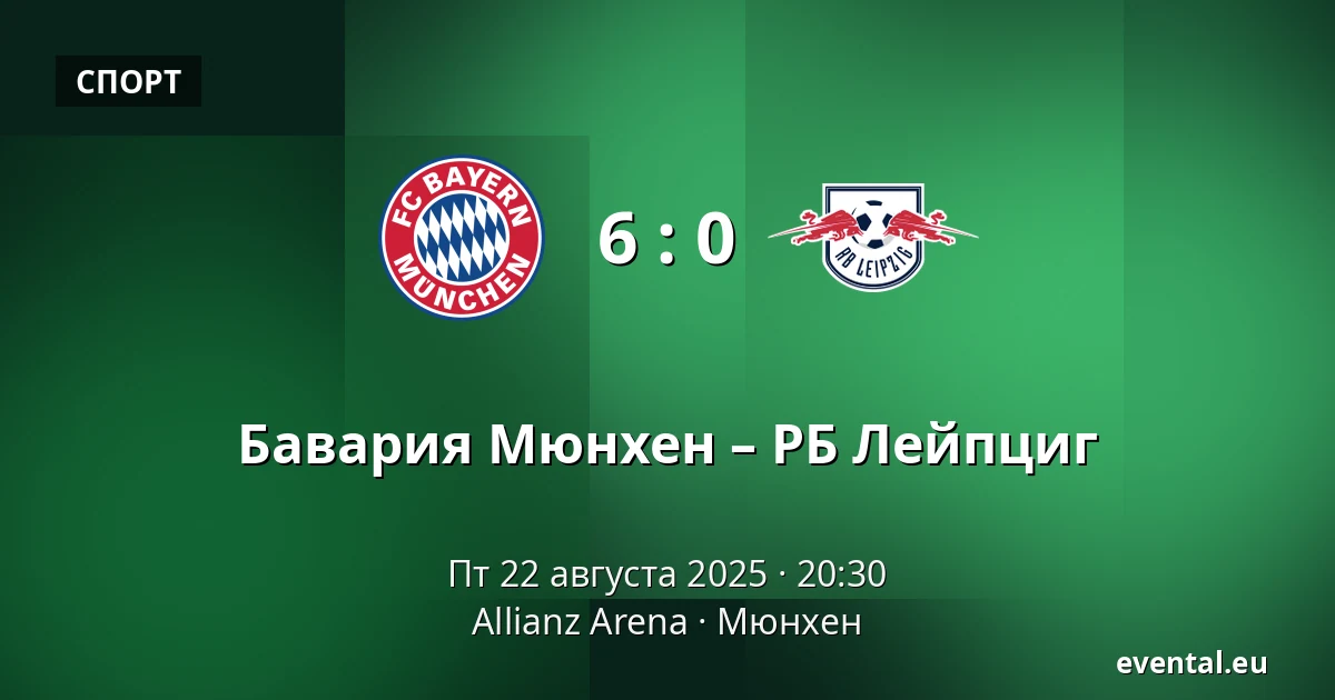 Бавария Мюнхен – РБ Лейпциг — Allianz Arena, Мюнхен