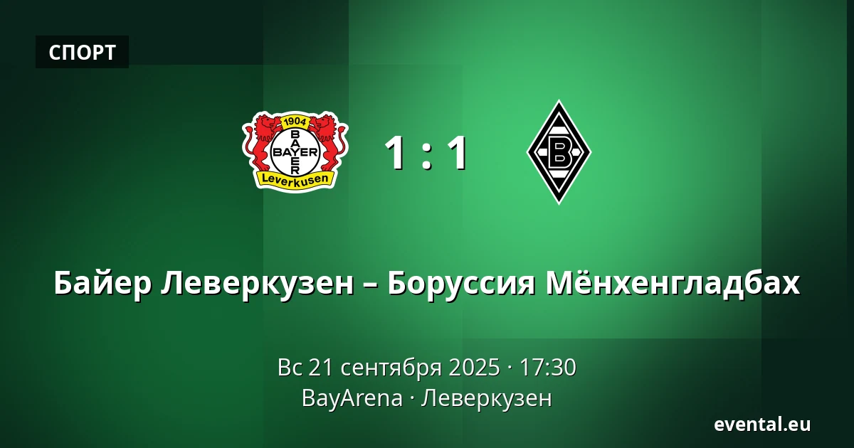 Байер Леверкузен – Боруссия Мёнхенгладбах — BayArena, Леверкузен