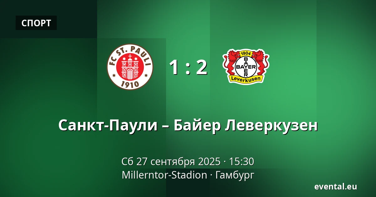 Санкт-Паули – Байер Леверкузен — Millerntor-Stadion, Гамбург