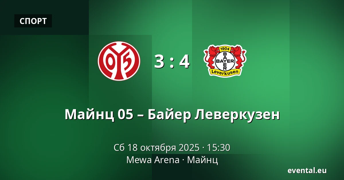 Майнц 05 – Байер Леверкузен — Mewa Arena, Майнц