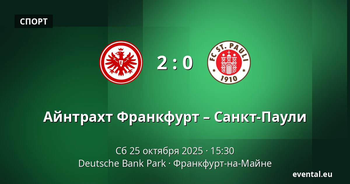 Айнтрахт Франкфурт – Санкт-Паули — Deutsche Bank Park, Франкфурт-на-Майне