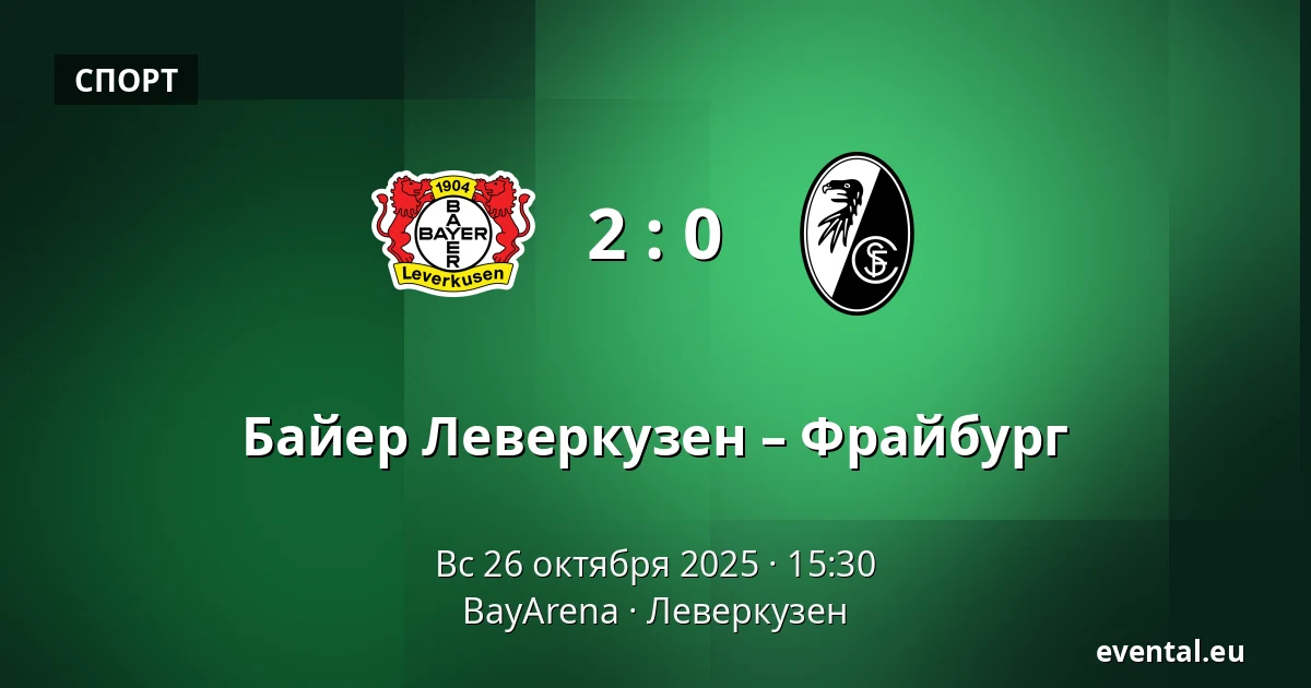 Байер Леверкузен – Фрайбург — BayArena, Леверкузен