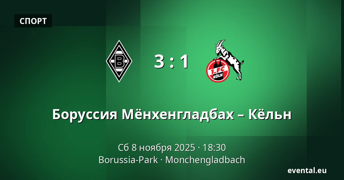 Borussia Mönchengladbach – 1. FC Köln — Borussia-Park, Monchengladbach
