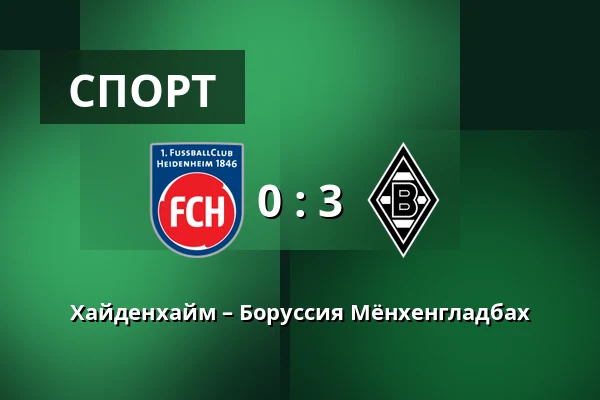 Хайденхайм – Боруссия Мёнхенгладбах — Voith-Arena, Heidenheim an der Brenz
