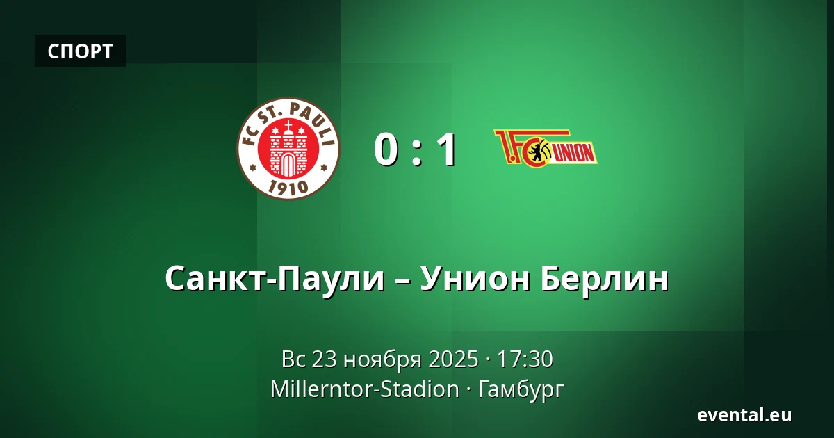 Санкт-Паули – Унион Берлин — Millerntor-Stadion, Гамбург