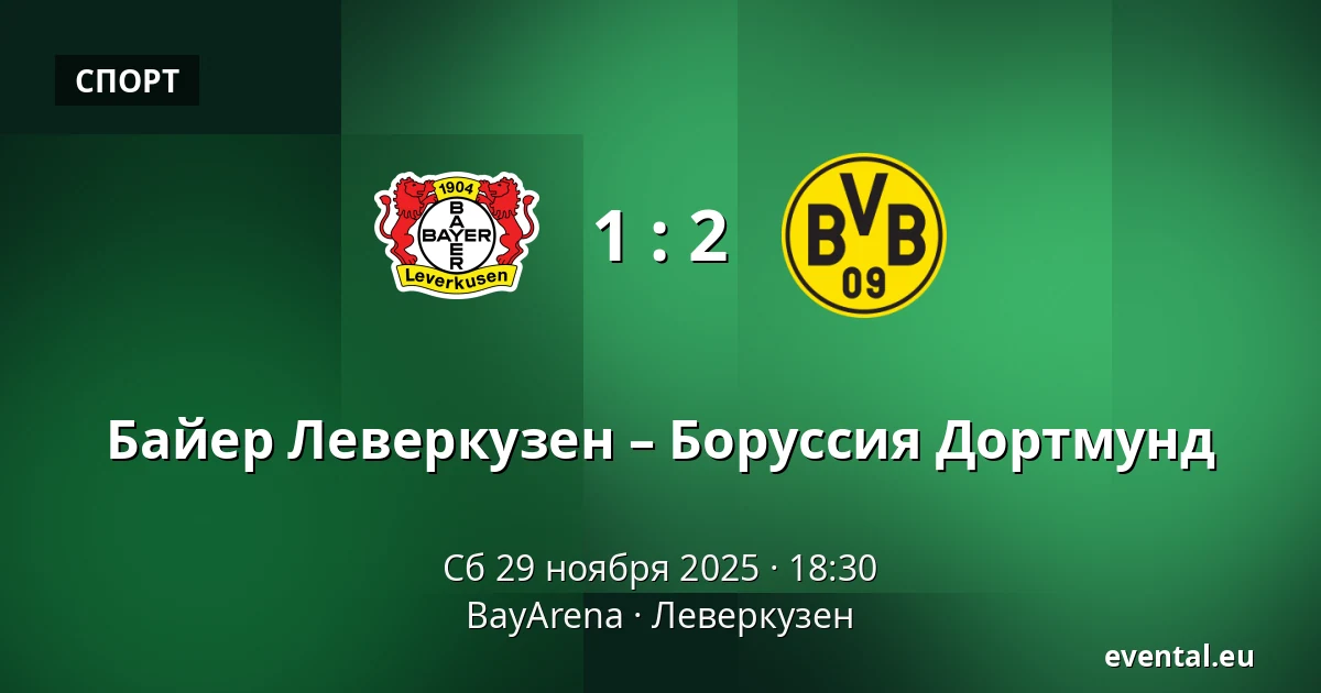Байер Леверкузен – Боруссия Дортмунд — BayArena, Леверкузен
