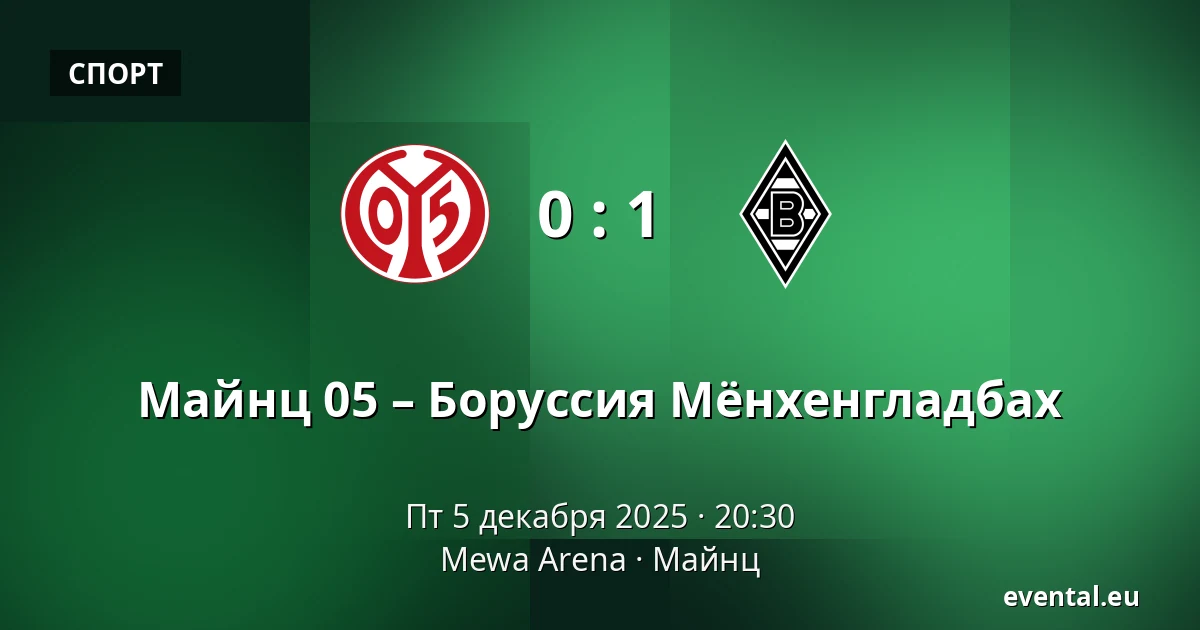 Майнц 05 – Боруссия Мёнхенгладбах — Mewa Arena, Майнц