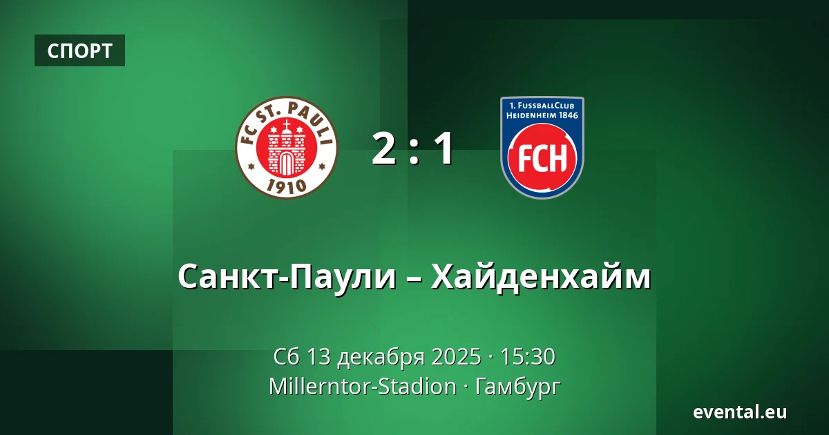 Санкт-Паули – Хайденхайм — Millerntor-Stadion, Гамбург