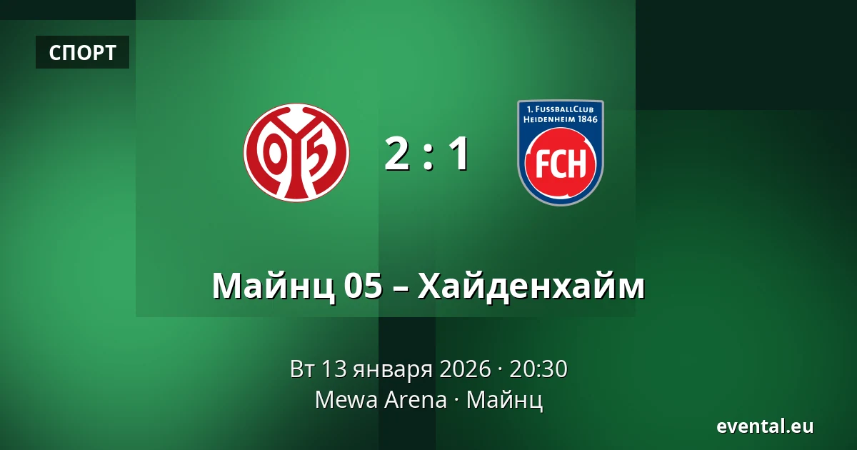 Майнц 05 – Хайденхайм — Mewa Arena, Майнц