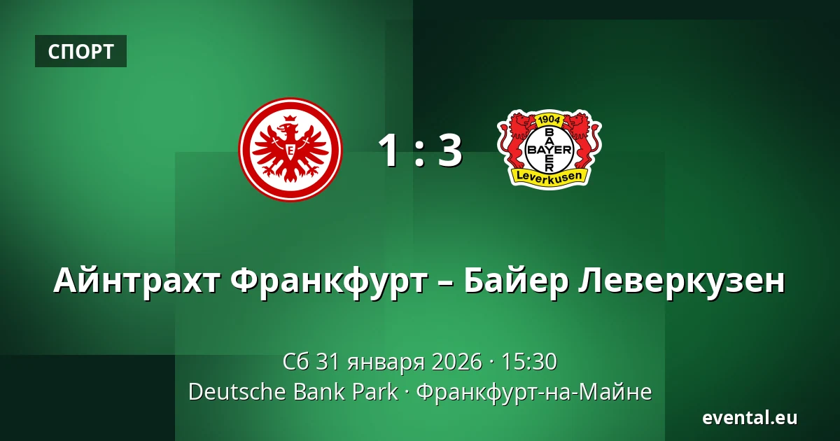 Айнтрахт Франкфурт – Байер Леверкузен — Deutsche Bank Park, Франкфурт-на-Майне
