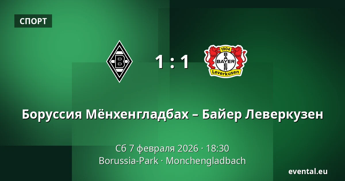 Боруссия Мёнхенгладбах – Байер Леверкузен — Borussia-Park, Monchengladbach