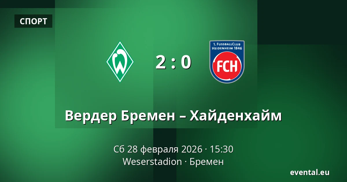Вердер Бремен – Хайденхайм — Weserstadion, Бремен