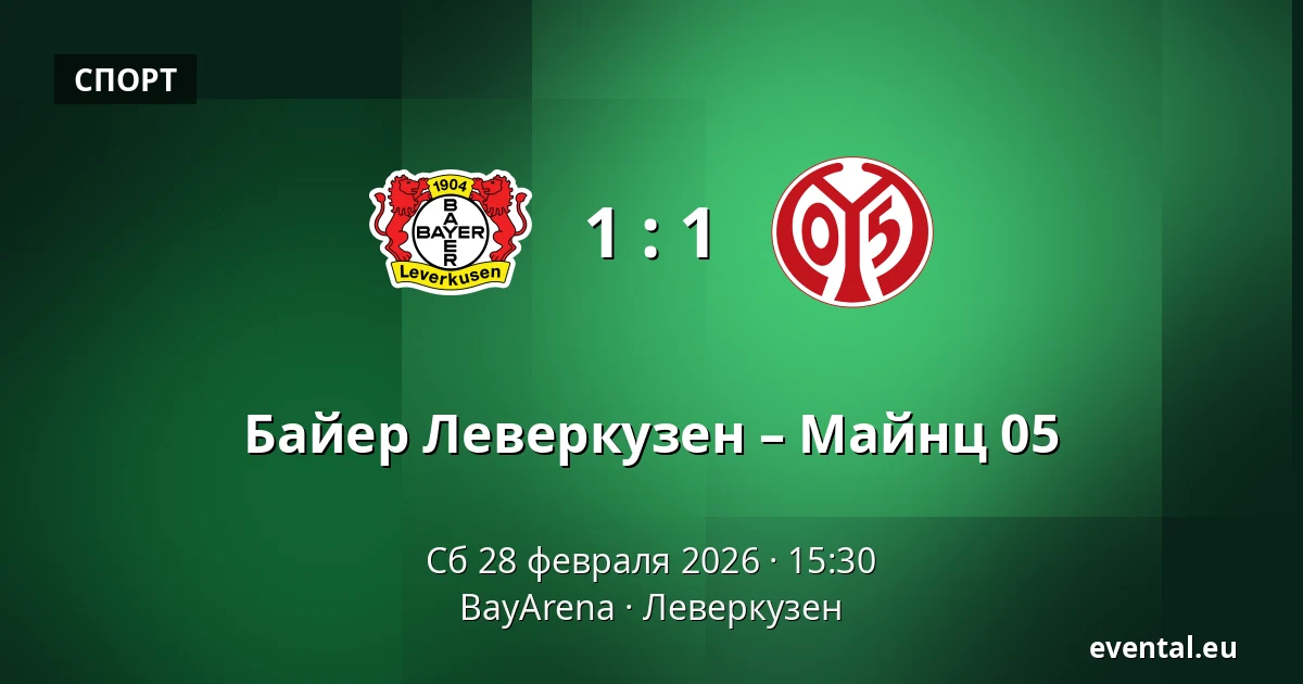 Bayer Leverkusen – FSV Mainz 05 — BayArena, Леверкузен