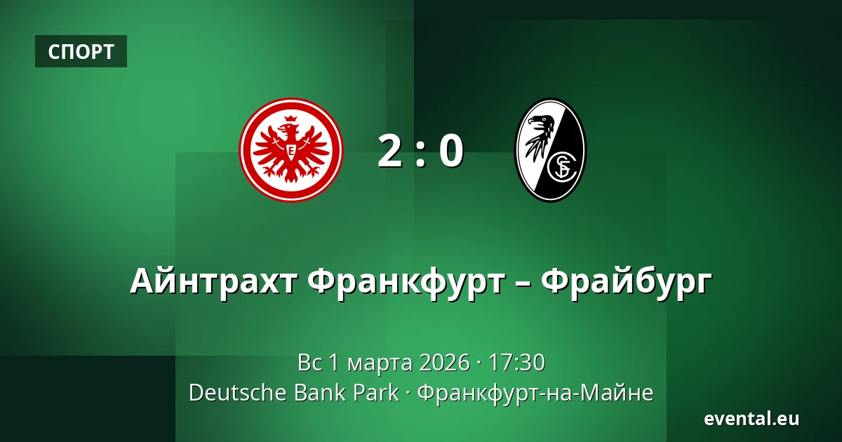 Айнтрахт Франкфурт – Фрайбург — Deutsche Bank Park, Франкфурт-на-Майне