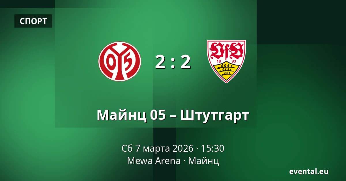 Майнц 05 – Штутгарт — Mewa Arena, Майнц