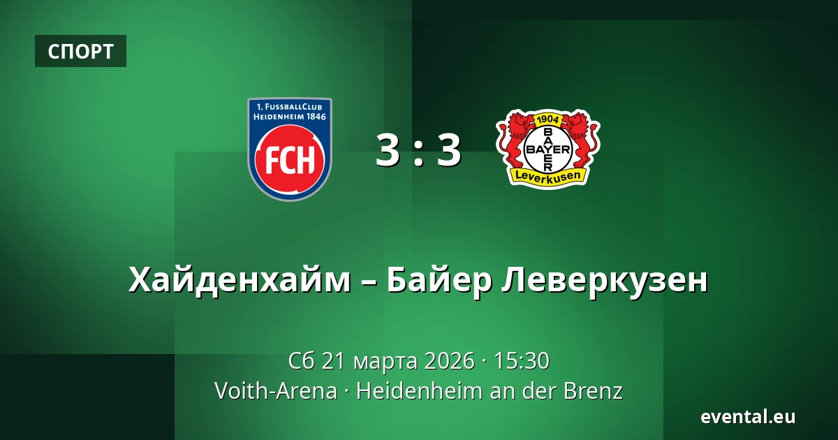 Хайденхайм – Байер Леверкузен — Voith-Arena, Heidenheim an der Brenz