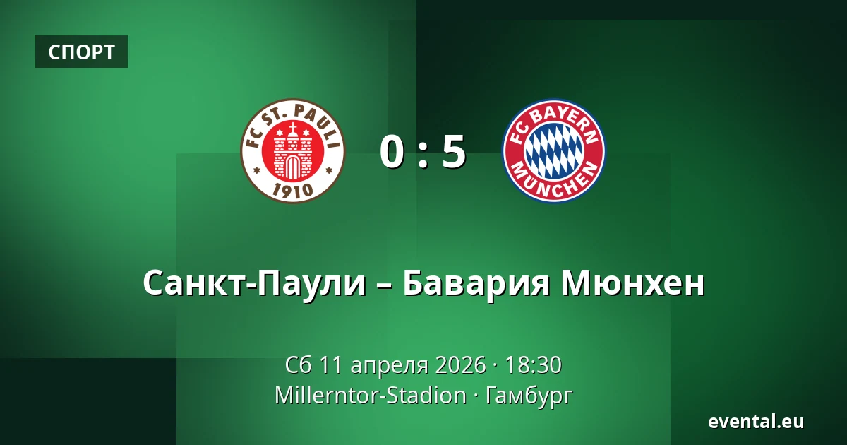 Санкт-Паули – Бавария Мюнхен — Millerntor-Stadion, Гамбург