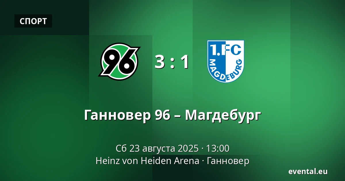 Ганновер 96 – Магдебург — Heinz von Heiden Arena, Ганновер