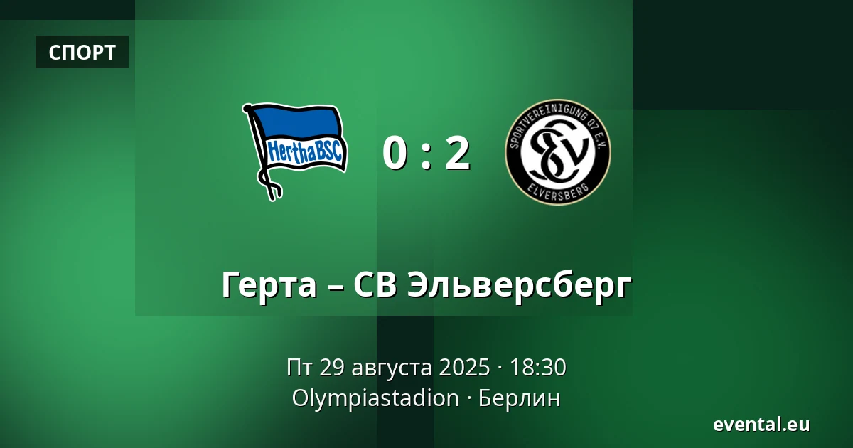 Герта – СВ Эльверсберг — Olympiastadion, Берлин