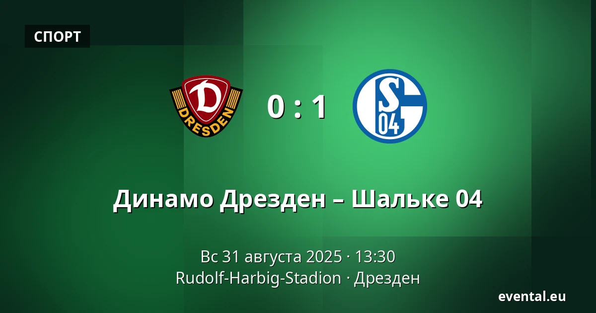Динамо Дрезден – Шальке 04 — Rudolf-Harbig-Stadion, Дрезден
