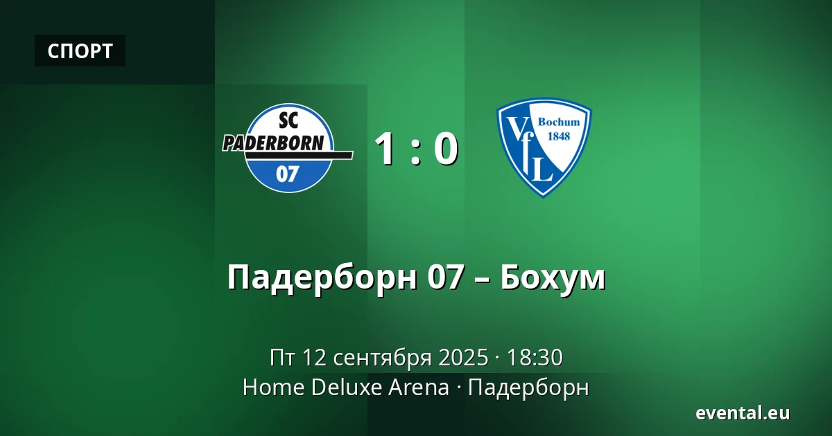 Падерборн 07 – Бохум — Home Deluxe Arena, Падерборн