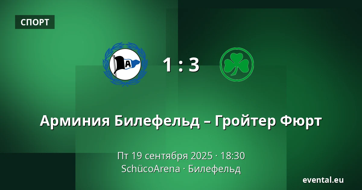 Арминия Билефельд – Гройтер Фюрт — SchücoArena, Билефельд