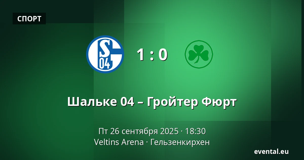 Шальке 04 – Гройтер Фюрт — Veltins Arena, Гельзенкирхен