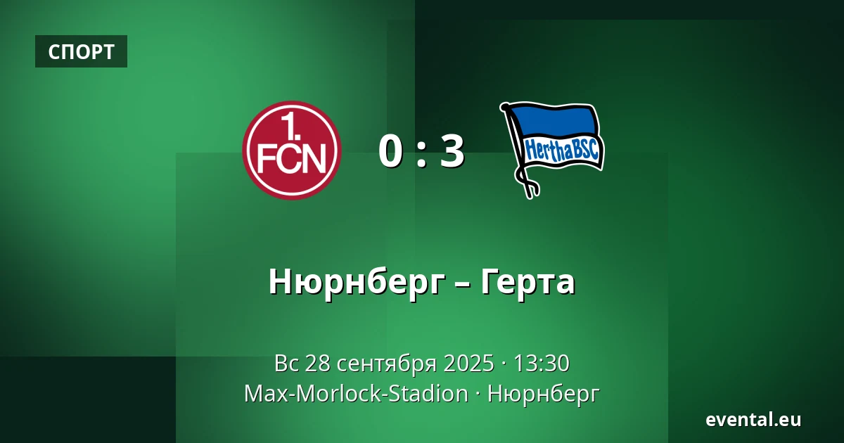 Нюрнберг – Герта — Max-Morlock-Stadion, Нюрнберг