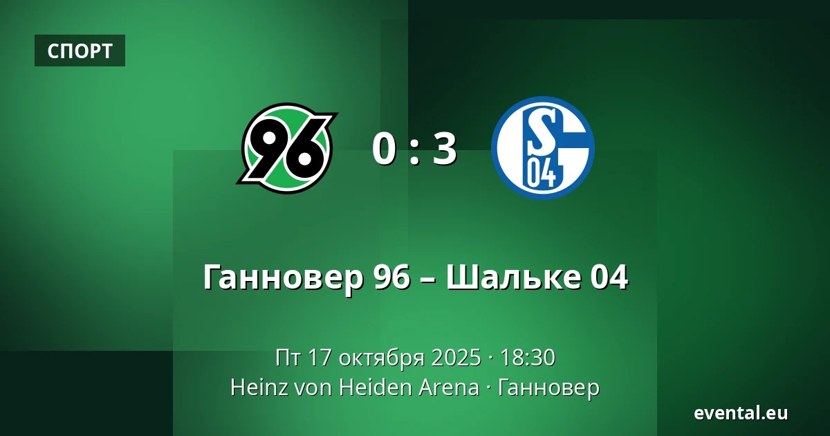 Ганновер 96 – Шальке 04 — Heinz von Heiden Arena, Ганновер