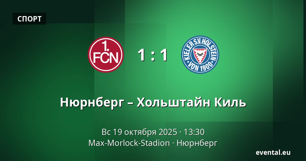 Нюрнберг – Хольштайн Киль — Max-Morlock-Stadion, Нюрнберг