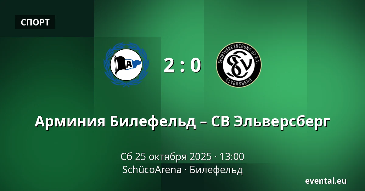 Арминия Билефельд – СВ Эльверсберг — SchücoArena, Билефельд