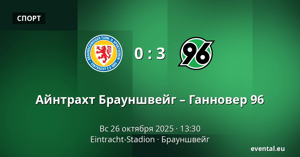 Айнтрахт Брауншвейг – Ганновер 96 — Eintracht-Stadion, Брауншвейг