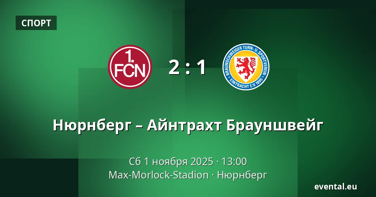 Нюрнберг – Айнтрахт Брауншвейг — Max-Morlock-Stadion, Нюрнберг