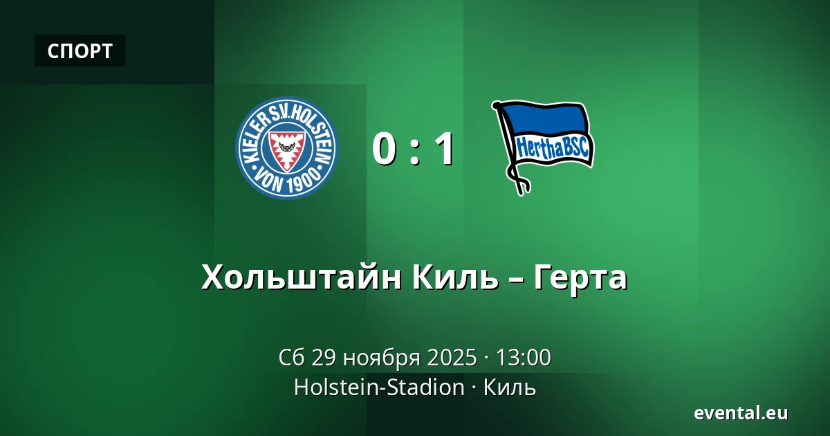 Хольштайн Киль – Герта — Holstein-Stadion, Киль