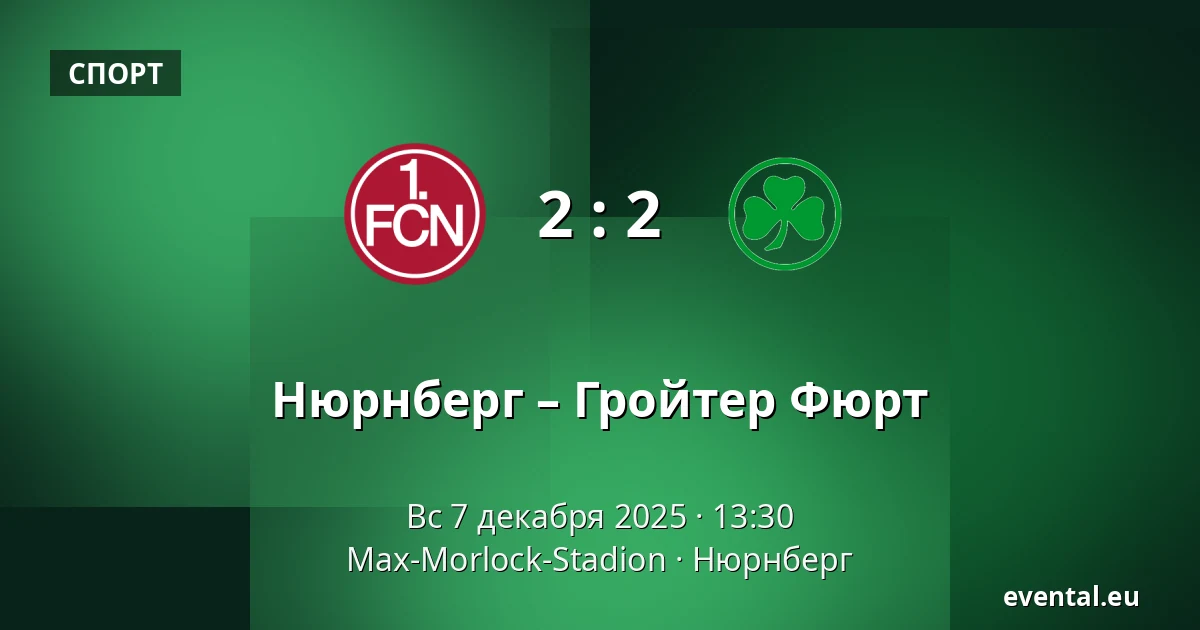 Нюрнберг – Гройтер Фюрт — Max-Morlock-Stadion, Нюрнберг