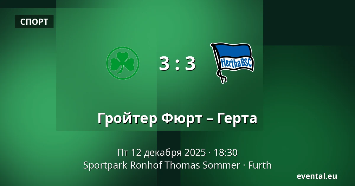 Гройтер Фюрт – Герта — Sportpark Ronhof Thomas Sommer, Furth