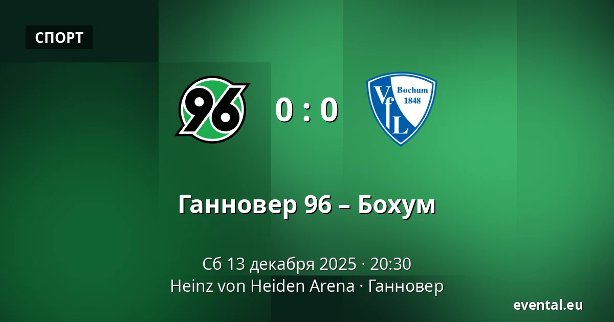 Ганновер 96 – Бохум — Heinz von Heiden Arena, Ганновер
