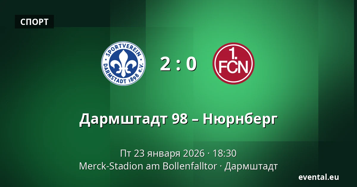 Дармштадт 98 – Нюрнберг — Merck-Stadion am Bollenfalltor, Дармштадт