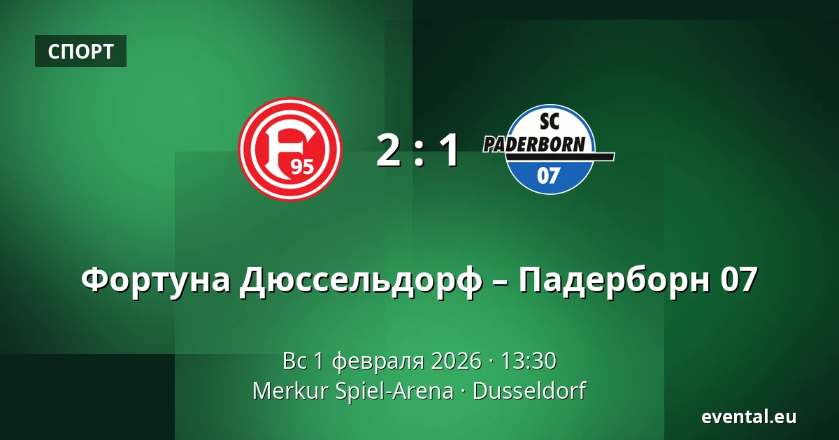 Фортуна Дюссельдорф – Падерборн 07 — Merkur Spiel-Arena, Dusseldorf