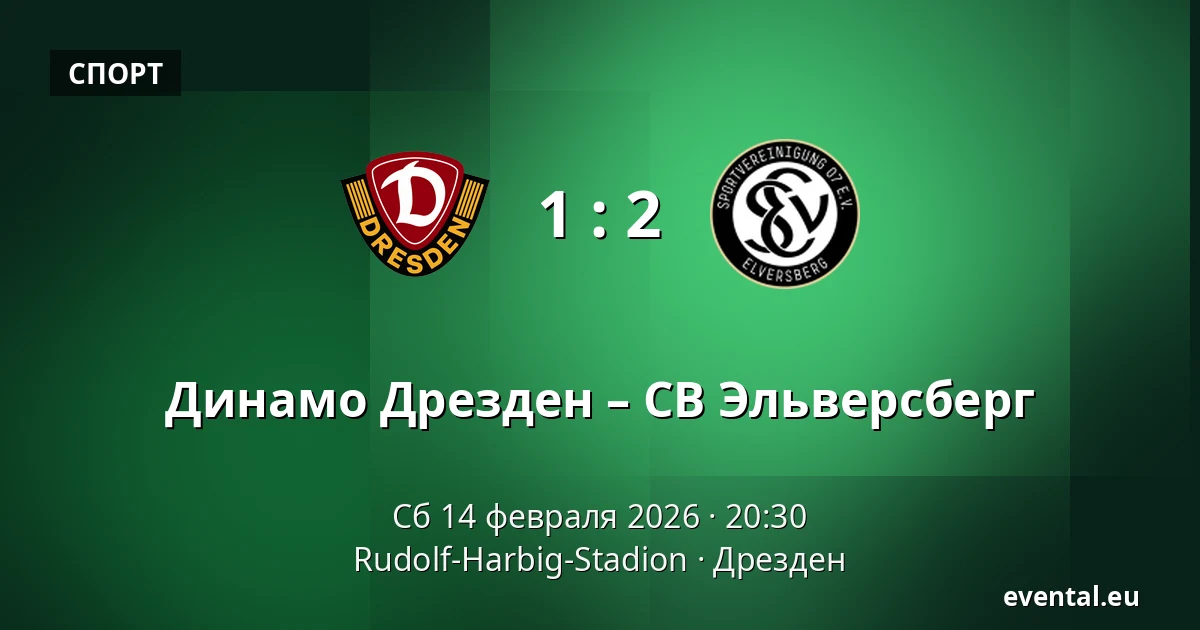 Динамо Дрезден – СВ Эльверсберг — Rudolf-Harbig-Stadion, Дрезден