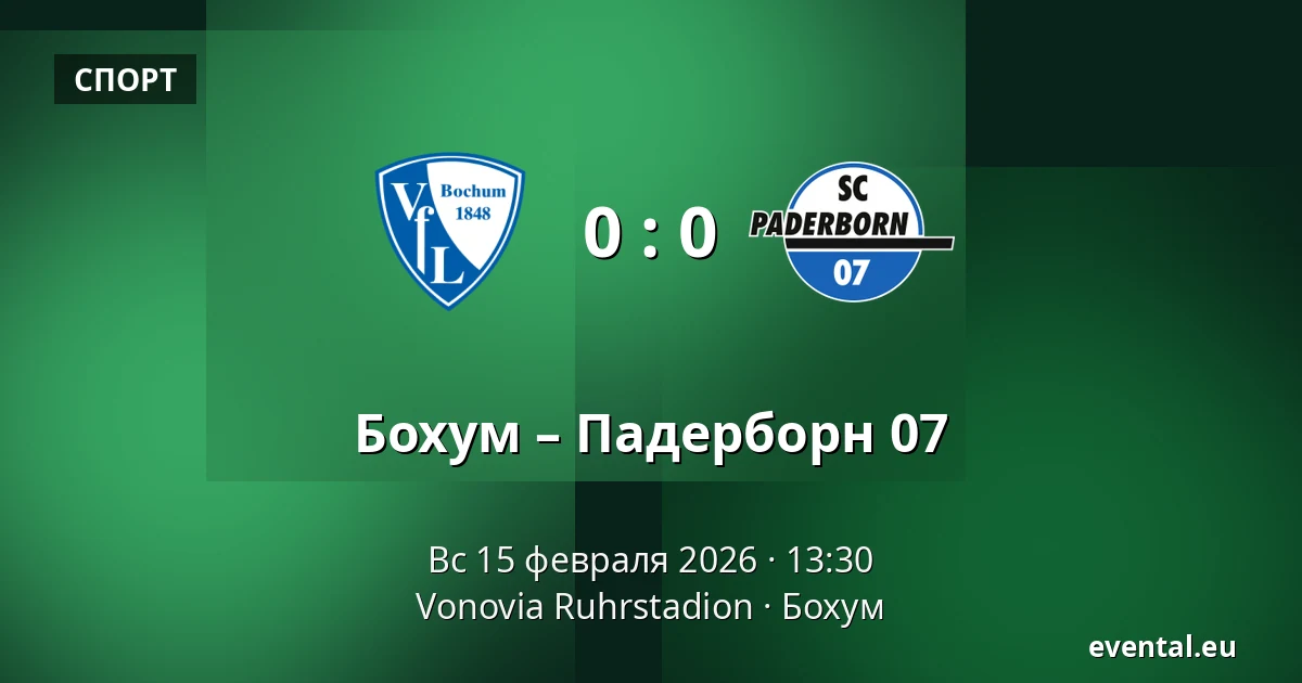 Бохум – Падерборн 07 — Vonovia Ruhrstadion, Бохум