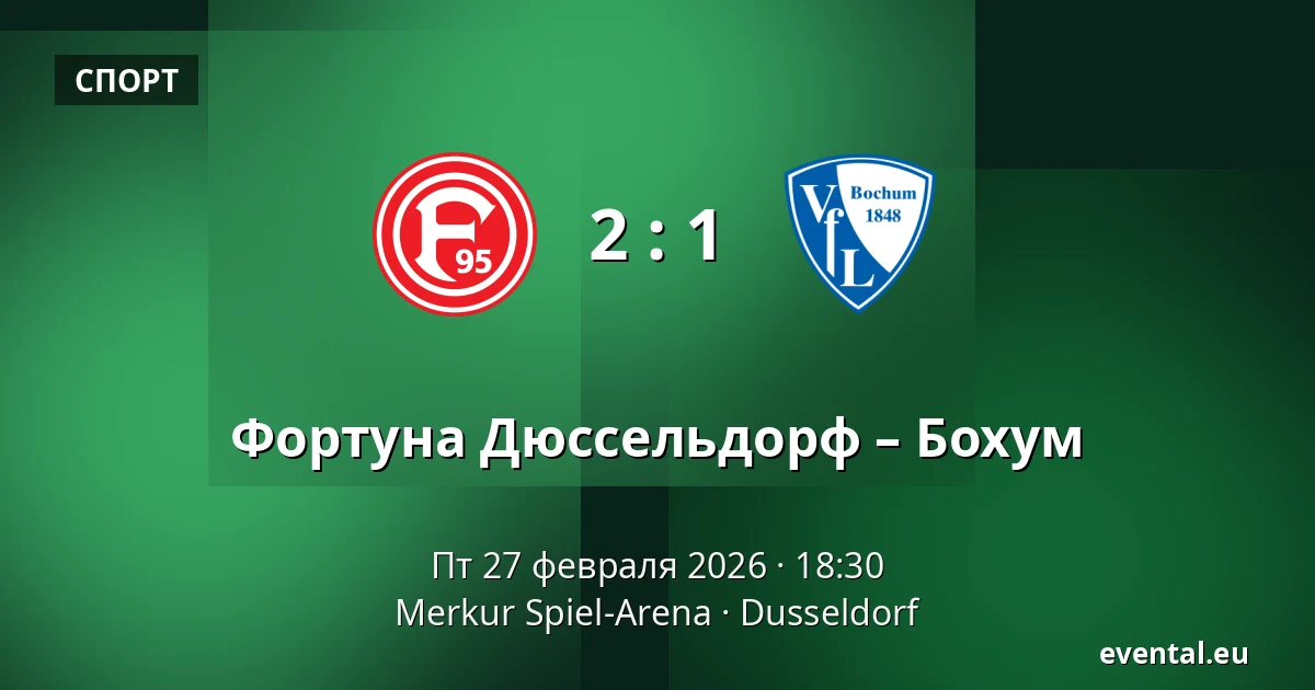 Фортуна Дюссельдорф – Бохум — Merkur Spiel-Arena, Dusseldorf
