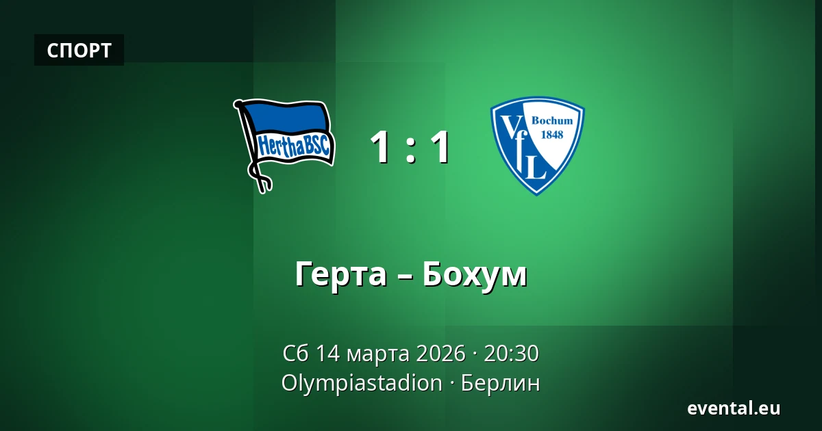 Герта – Бохум — Olympiastadion, Берлин