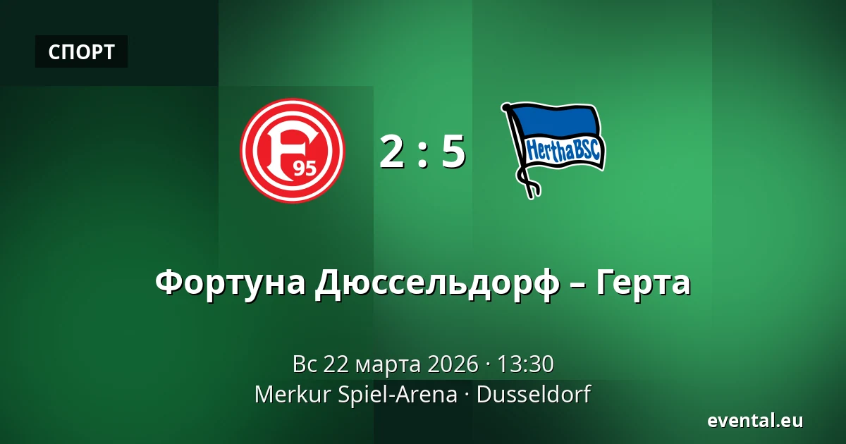 Фортуна Дюссельдорф – Герта — Merkur Spiel-Arena, Dusseldorf