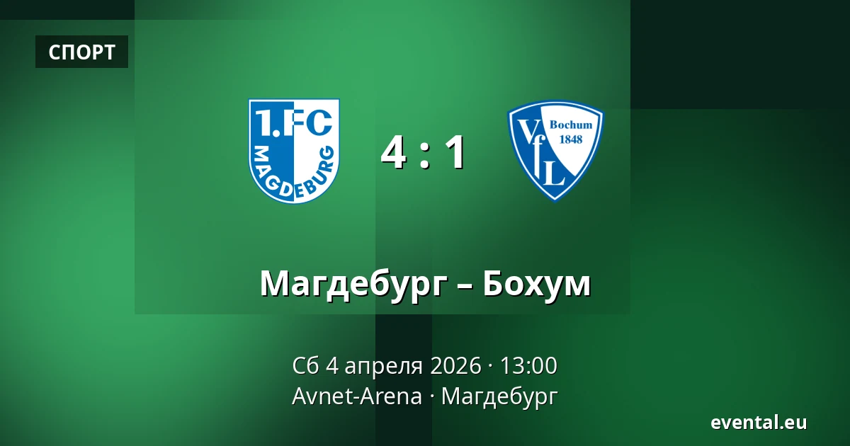 Магдебург – Бохум — Avnet-Arena, Магдебург