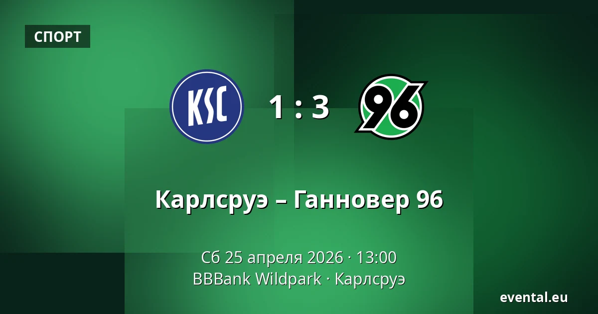 Карлсруэ – Ганновер 96 — BBBank Wildpark, Карлсруэ