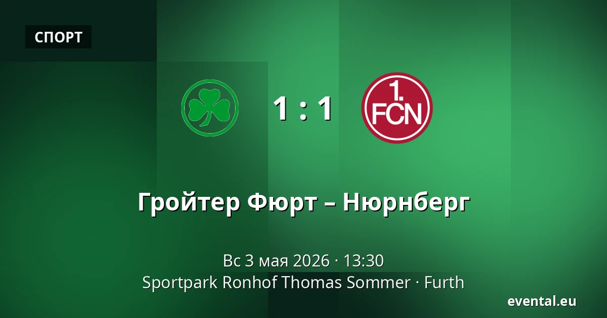 Гройтер Фюрт – Нюрнберг — Sportpark Ronhof Thomas Sommer, Furth