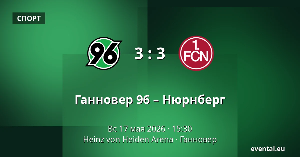 Ганновер 96 – Нюрнберг — Heinz von Heiden Arena, Ганновер