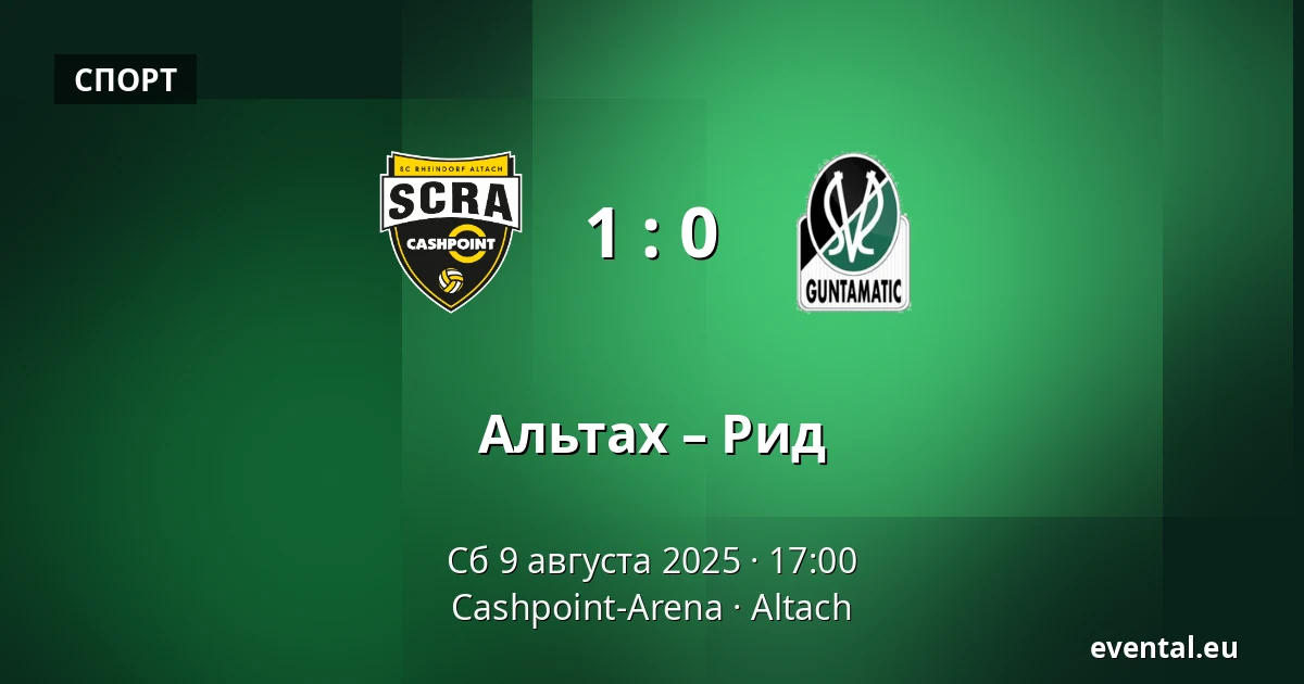 Альтах – Рид — Cashpoint-Arena, Altach